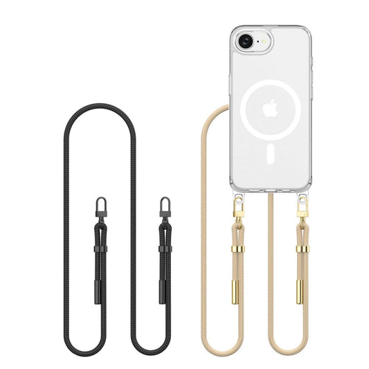 Tech-Protect FlexAir Chain MagSafe iPhone 16e Case - Black/Beige_0