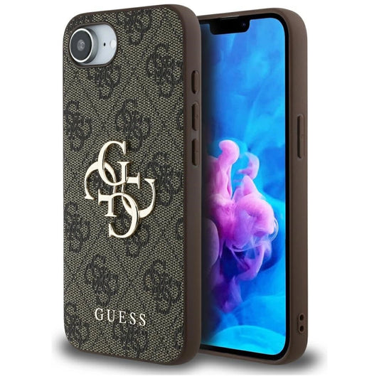Guess 4G Big Logo iPhone 16e Case - Brown_0