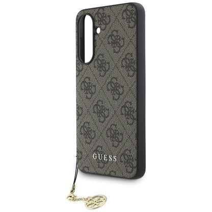 Guess 4G Charms Collection Case for Samsung Galaxy A56 - Brown_4