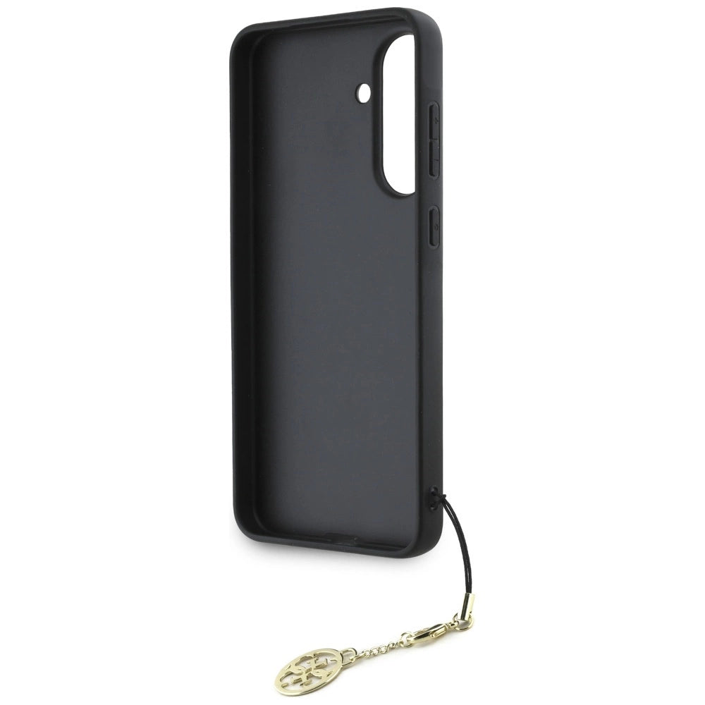 Guess 4G Charms Collection Case for Samsung Galaxy A56 - Brown_5