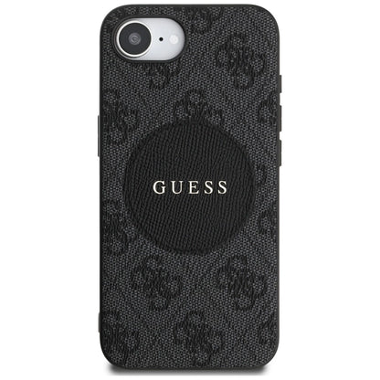 Guess 4G Circle Classic Logo MagSafe case for iPhone 16e - black_2