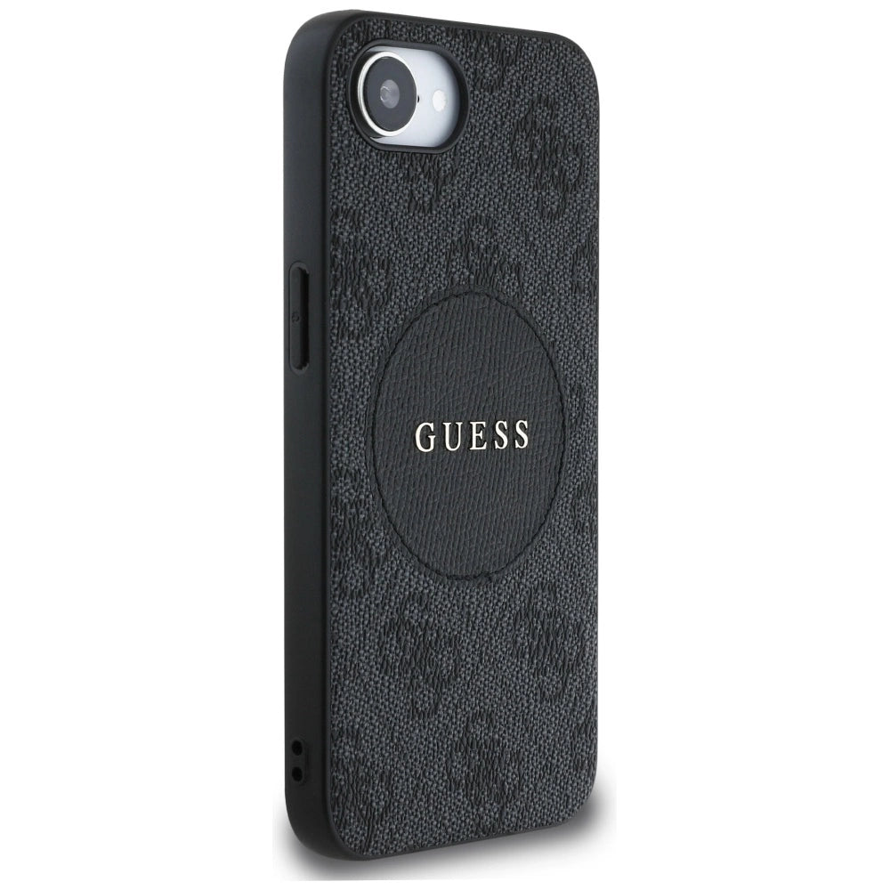 Guess 4G Circle Classic Logo MagSafe case for iPhone 16e - black_3