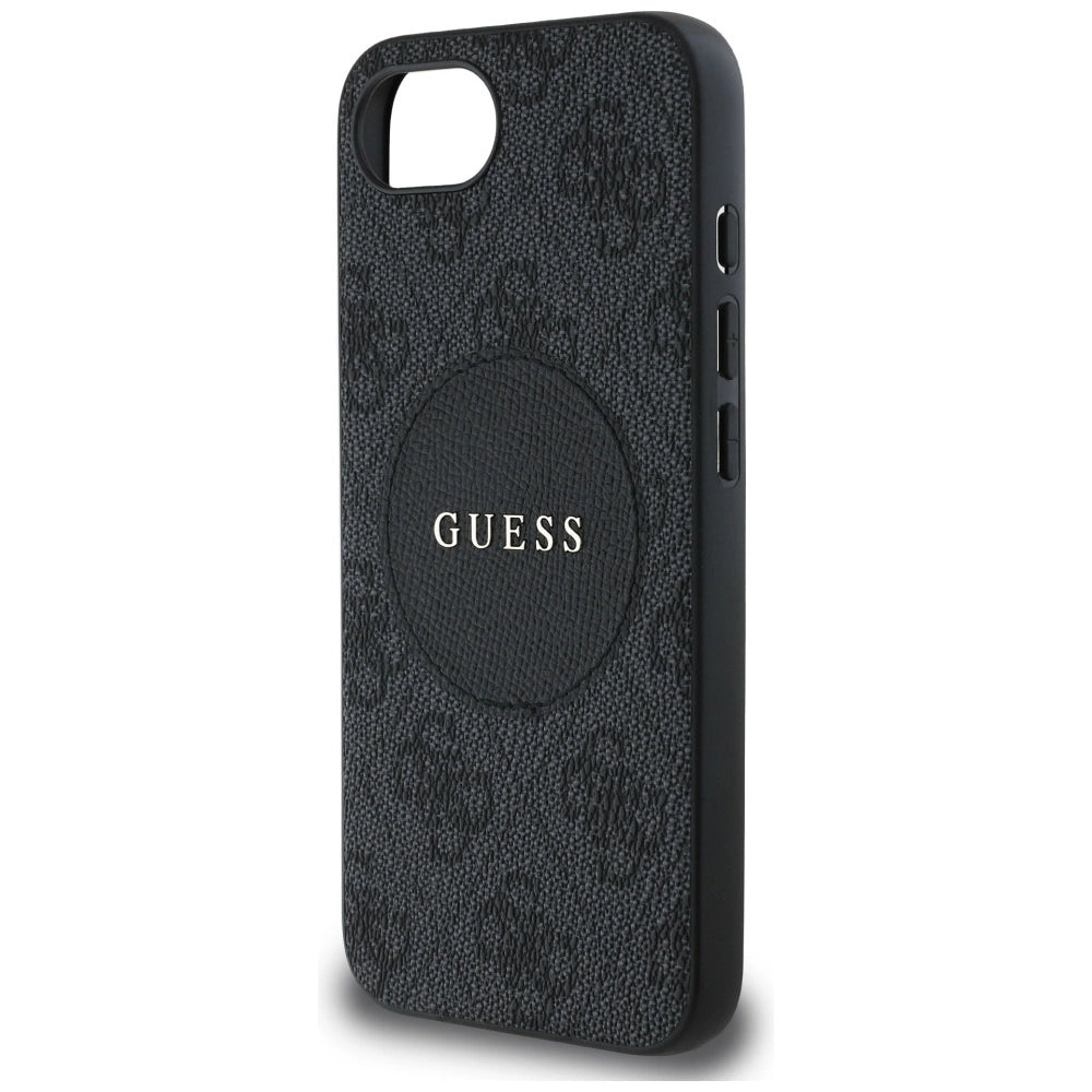 Guess 4G Circle Classic Logo MagSafe case for iPhone 16e - black_5