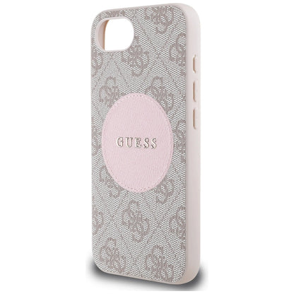 Guess 4G Circle Classic Logo MagSafe case for iPhone 16e - pink_5