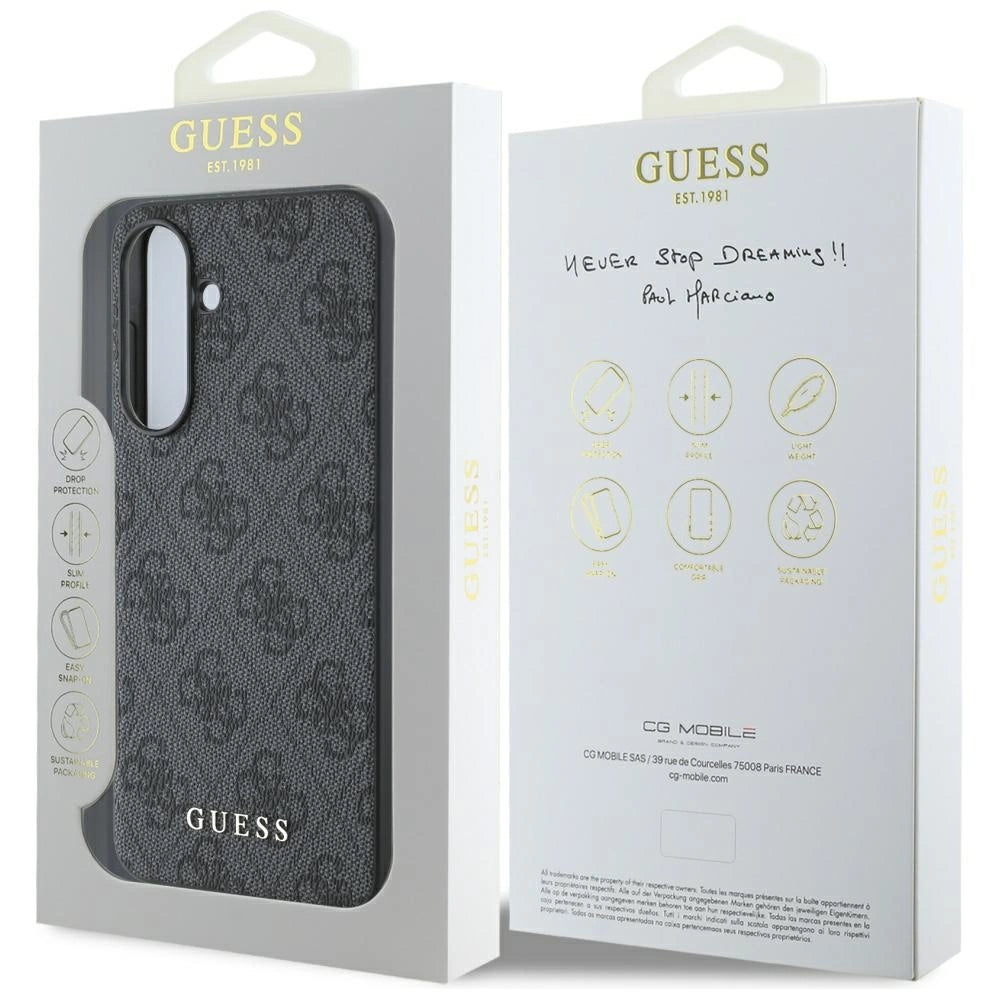 Guess 4G Metal Gold Logo Case for Samsung Galaxy A56 - Black_6
