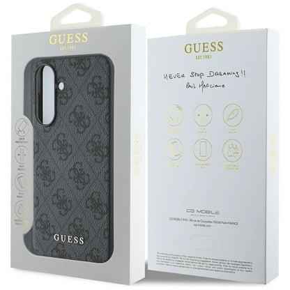 Guess 4G Metal Gold Logo Case for Samsung Galaxy A56 - Black_6