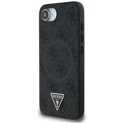 Guess 4G Ring Triangle Logo MagSafe case for iPhone 16e - black_1