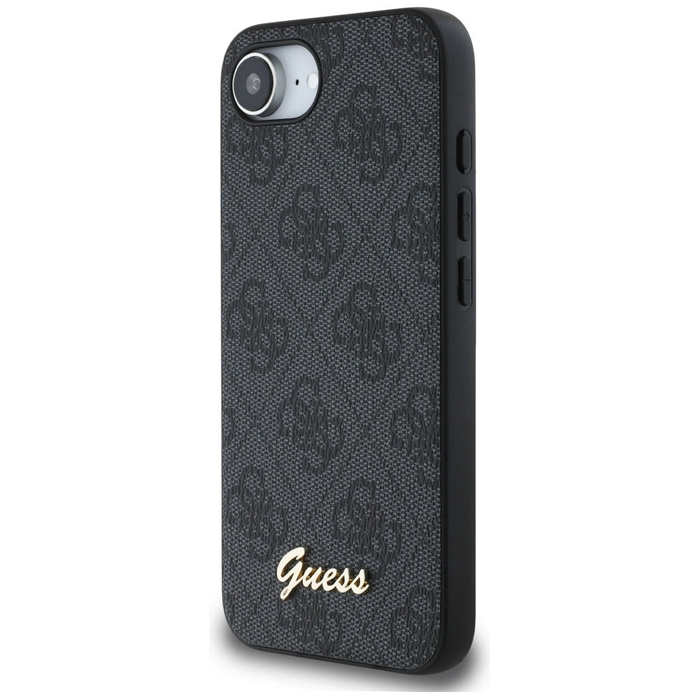 Guess 4G Script Logo MagSafe case for iPhone 16e - black_1