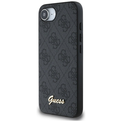 Guess 4G Script Logo MagSafe case for iPhone 16e - black_1