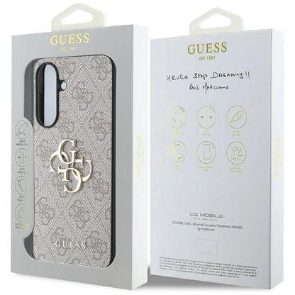Guess Big 4G Logo Classic Logo Case for Samsung Galaxy A36 - Pink_6