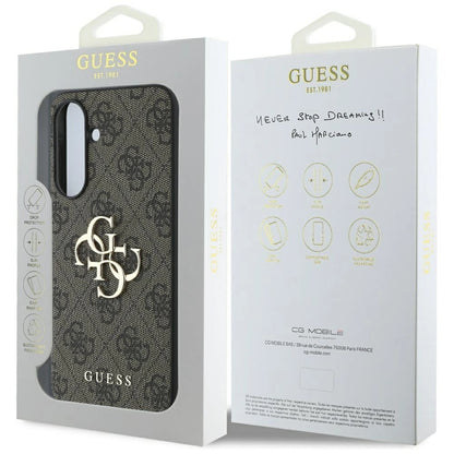 Guess Big 4G Logo Classic Logo Case for Samsung Galaxy A56 - Brown_6