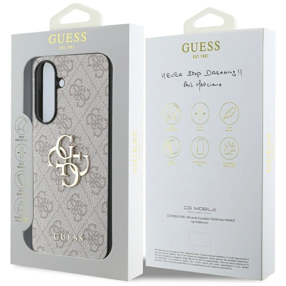 Guess Big 4G Logo Classic Logo Case for Samsung Galaxy A56 - Pink_6