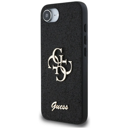 Guess Fixed Glitter Big 4G case for iPhone 16e - black_1