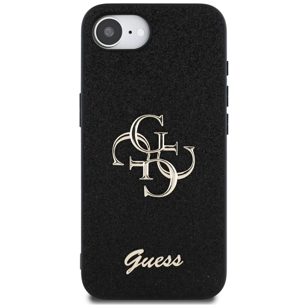Guess Fixed Glitter Big 4G case for iPhone 16e - black_2