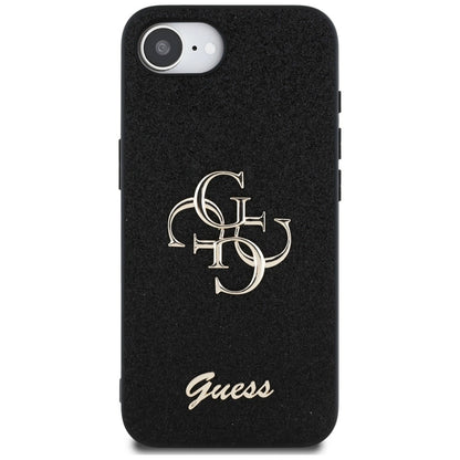 Guess Fixed Glitter Big 4G case for iPhone 16e - black_2