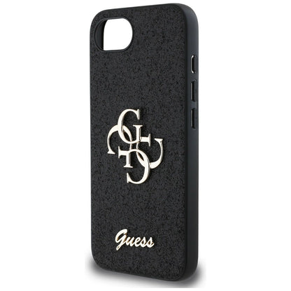 Guess Fixed Glitter Big 4G case for iPhone 16e - black_5