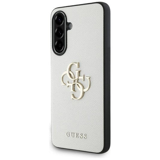 Guess Grained Big 4G Logo Small Classic Logo case for Samsung Galaxy A56 - beige_0