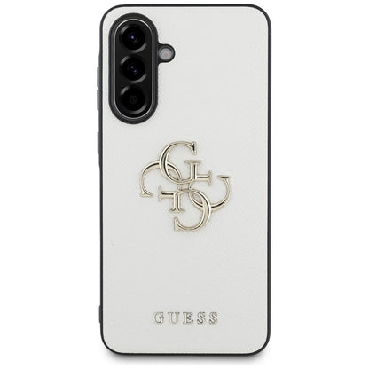 Guess Grained Big 4G Logo Small Classic Logo case for Samsung Galaxy A56 - beige_1