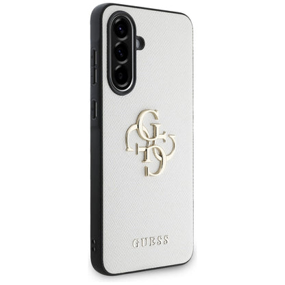 Guess Grained Big 4G Logo Small Classic Logo case for Samsung Galaxy A56 - beige_2