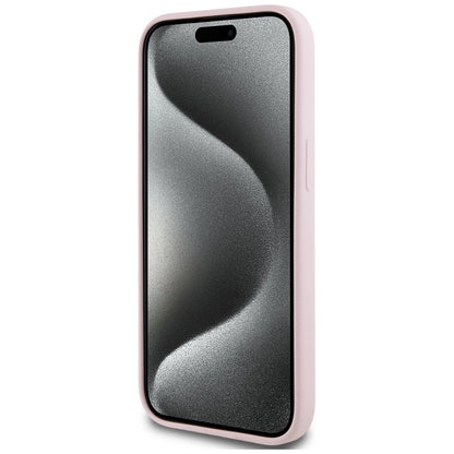 Karl Lagerfeld Silicone Karl&amp;Choupette MagSafe iPhone 15 Case - Pink_4