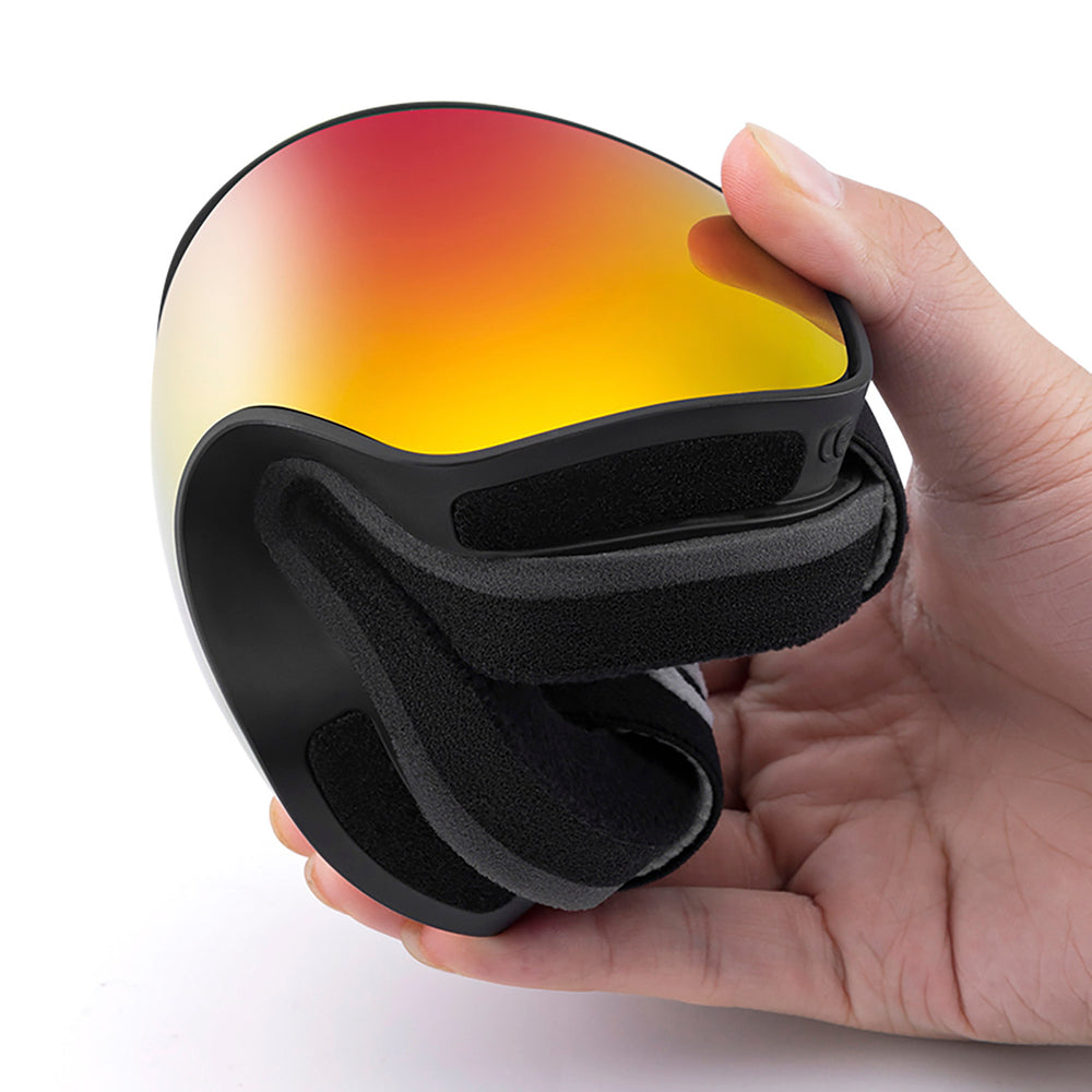 Qunature Black Ski Goggles Kids (Size M/L) - Black - OUTLET_10