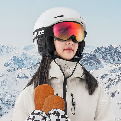 Qunature Black Ski Goggles Kids (Size M/L) - Black - OUTLET_4