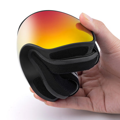 Qunature Black Ski Goggles Kids (Size M/L) - Black - OUTLET_5