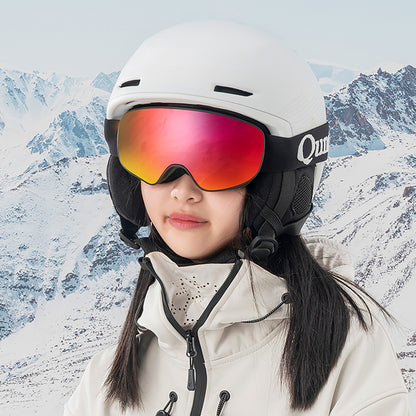 Qunature Black Ski Goggles Kids (Size M/L) - Black - OUTLET_7