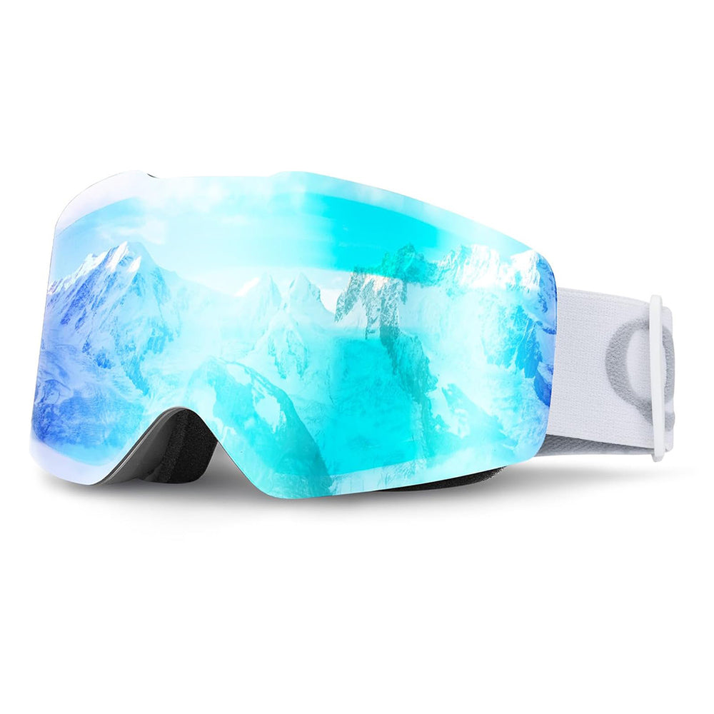 Qunature White Frameless Ski Goggles - White - OUTLET_0