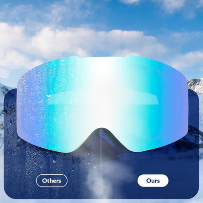 Qunature White Frameless Ski Goggles - White - OUTLET_2