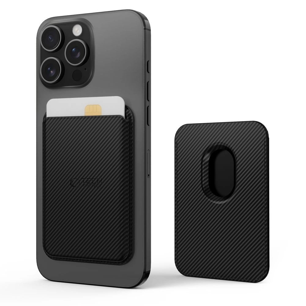 Tech-Protect MagWallet Magsafe Case with Universal Magnetic Card or Document Holder - Black_1