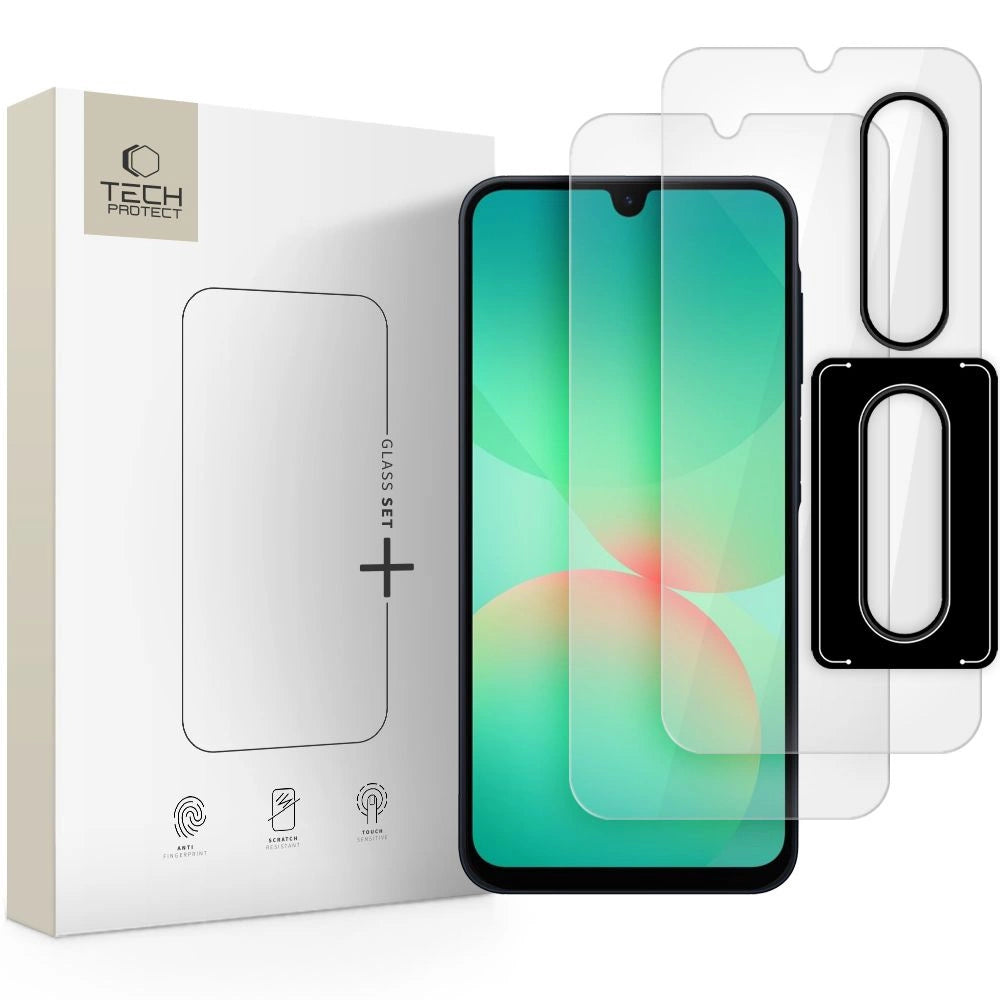 Tech-Protect Glass Set+ Tempered Glass for Samsung Galaxy A26 5G - Transparent_0