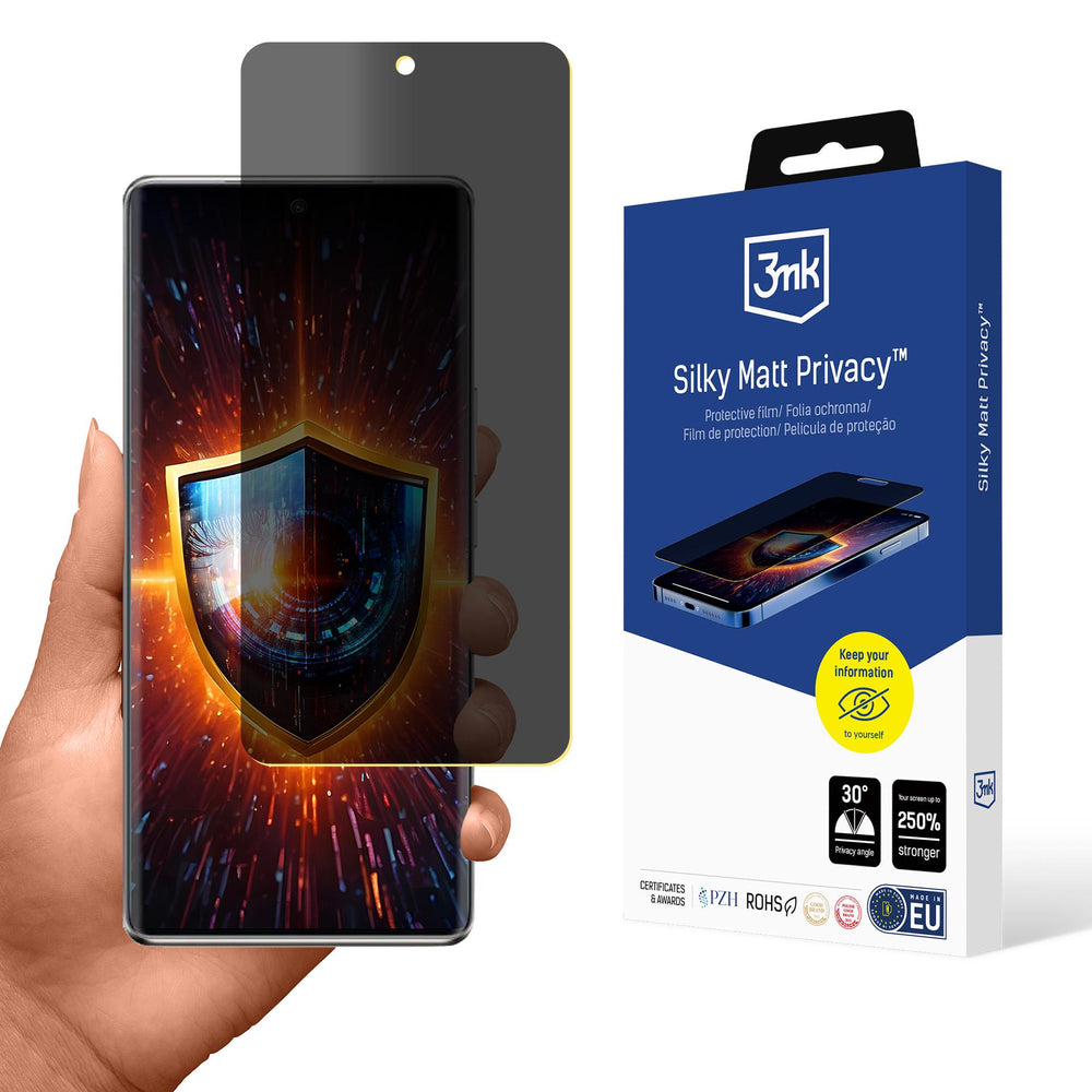 Silky Matt Privacy™ 3mk matte privacy screen protector for Vivo V50 Lite 4G_0