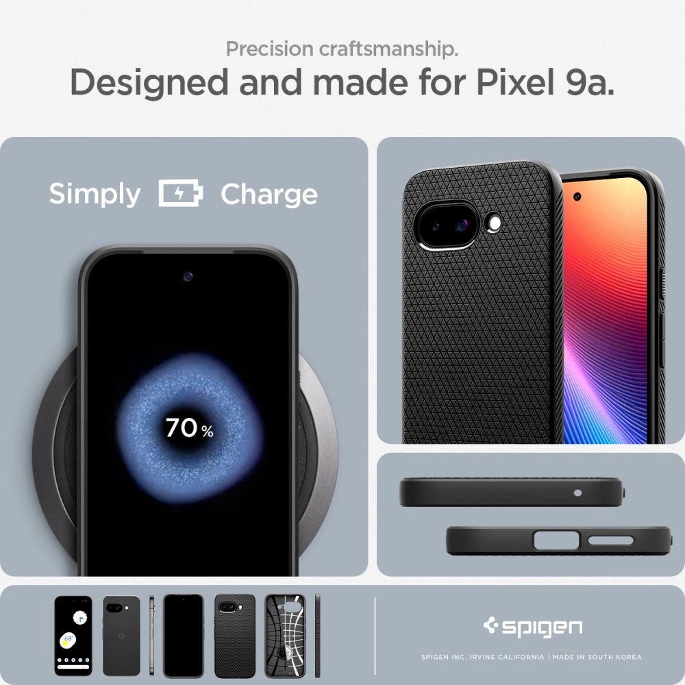 Spigen Liquid Air Case for Google Pixel 9A - Matte Black_16