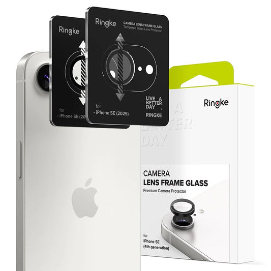 Ringke Camera Frame Protector 2-pack for iPhone 16e - Black_0
