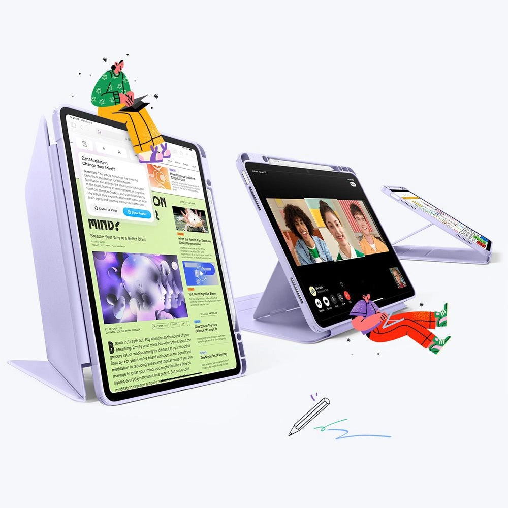 ESR Flip Hybrid Case for iPad Air 13&quot; 1 / 2 - Purple_1