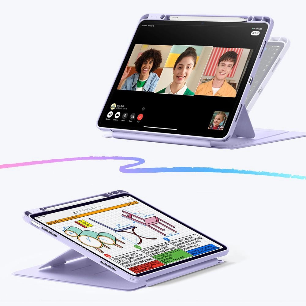 ESR Flip Hybrid Case for iPad Air 13&quot; 1 / 2 - Purple_2