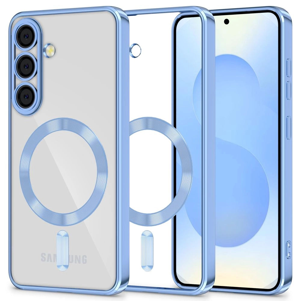 Tech-Protect MagFlex MagSafe Case for Samsung Galaxy S25 - Clear Blue_0