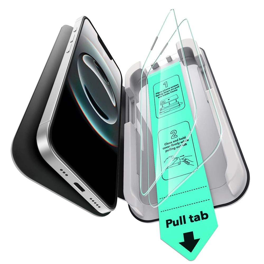 ESR UltraFit Tempered Glass 2-pack case for iPhone 13 / 13 Pro / 14 / 16e_2