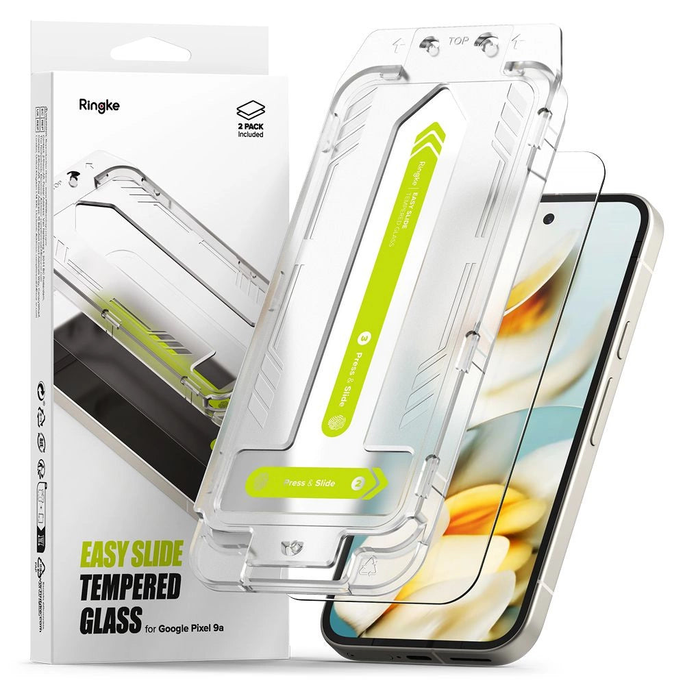 Ringke Easy Slide 2-pack tempered glass for Google Pixel 9A_0
