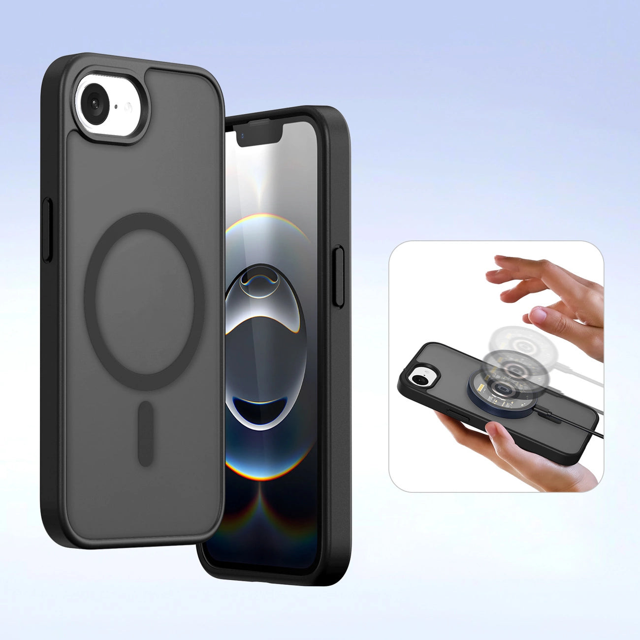 Dux Ducis Lawa iPhone 16e Leather Case with Detachable Magnetic Wallet - Black_6