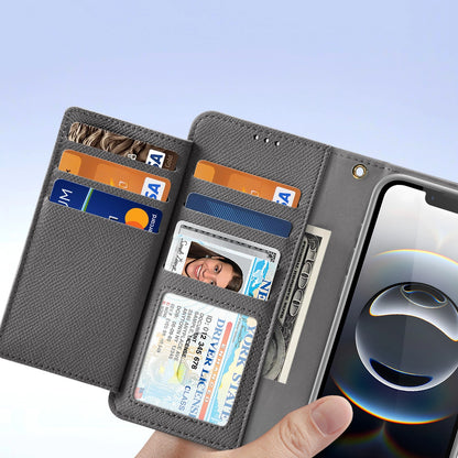 Dux Ducis Lawa iPhone 16e Leather Case with Detachable Magnetic Wallet - Gray_7