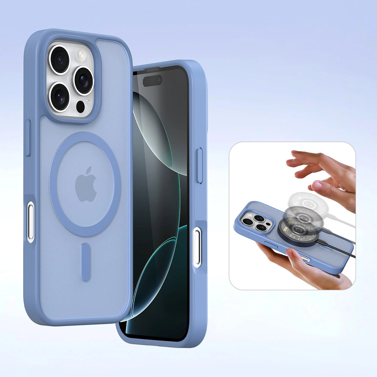 Dux Ducis Lawa iPhone 16 Pro Leather Case with Detachable Magnetic Wallet - Blue_4