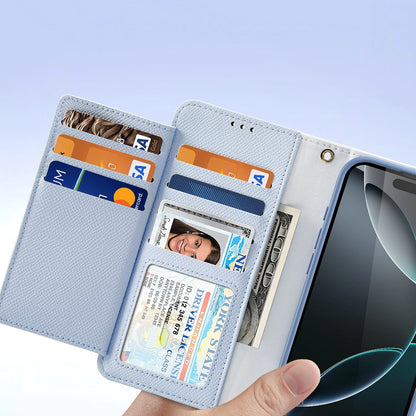 Dux Ducis Lawa Leather Case for iPhone 16 Pro Max with Detachable Magnetic Wallet - Blue_6