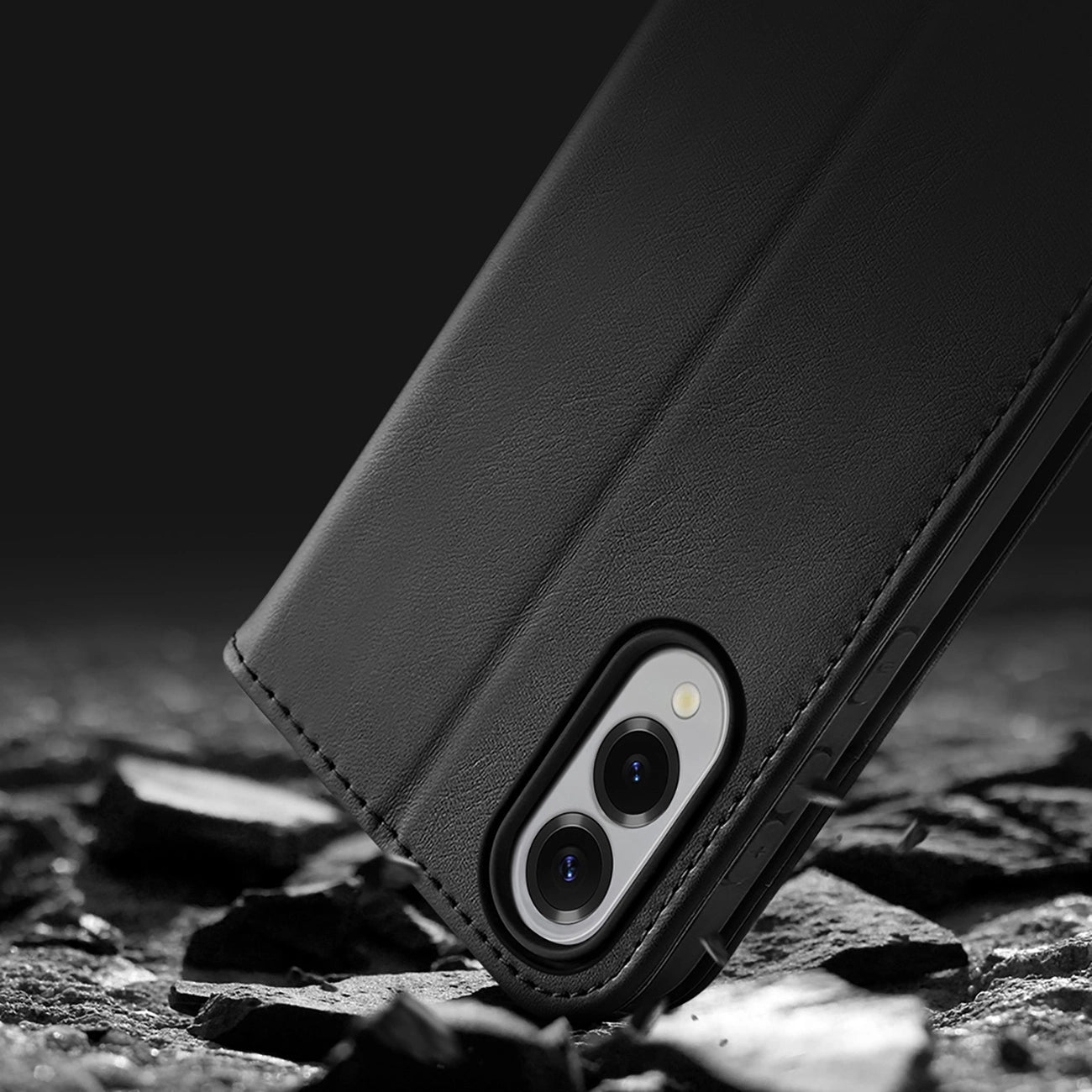 Dux Ducis Hivo Samsung Galaxy S25 Edge Case with Flip and RFID Protection - Black_12