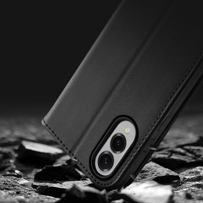Dux Ducis Hivo Samsung Galaxy S25 Edge Case with Flip and RFID Protection - Black_12