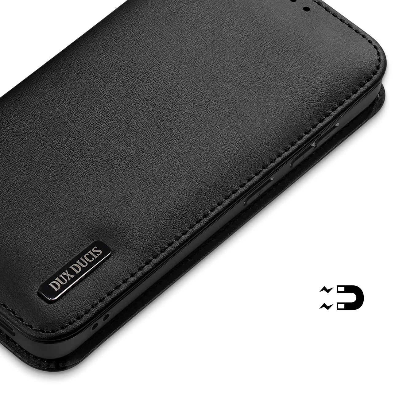 Dux Ducis Hivo Samsung Galaxy S25 Edge Case with Flip and RFID Protection - Black_5