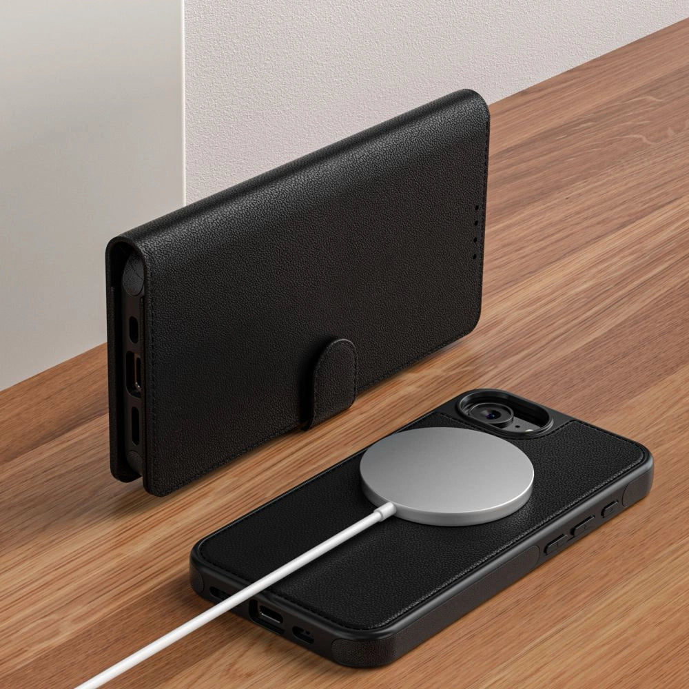 Tech-Protect Wallet MagSafe iPhone 16e Case - Matte Black_2