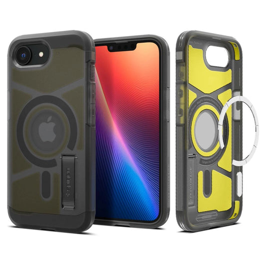 Spigen Tough Armor MagSafe iPhone 16e Case - Clear Gray_0