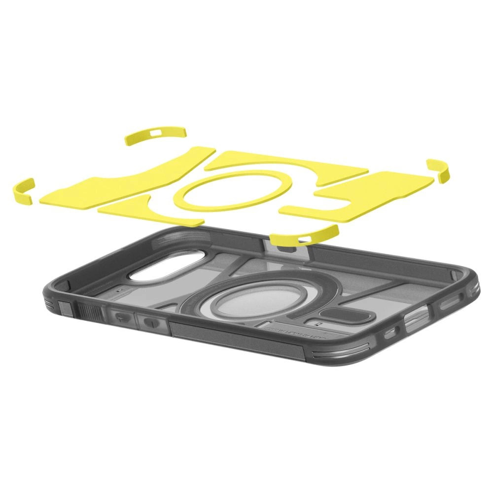 Spigen Tough Armor MagSafe iPhone 16e Case - Clear Gray_10
